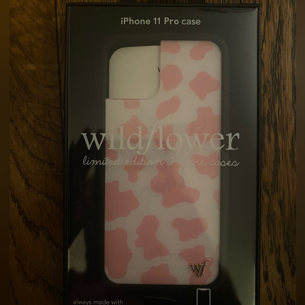 Wildflower iPhone 11 Pro Case - Cow Print